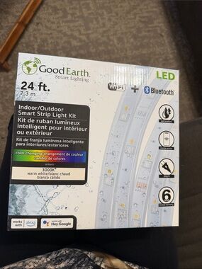 24 ft LED Indoor/Outdoor Smart Strip Light Kit - Warm White